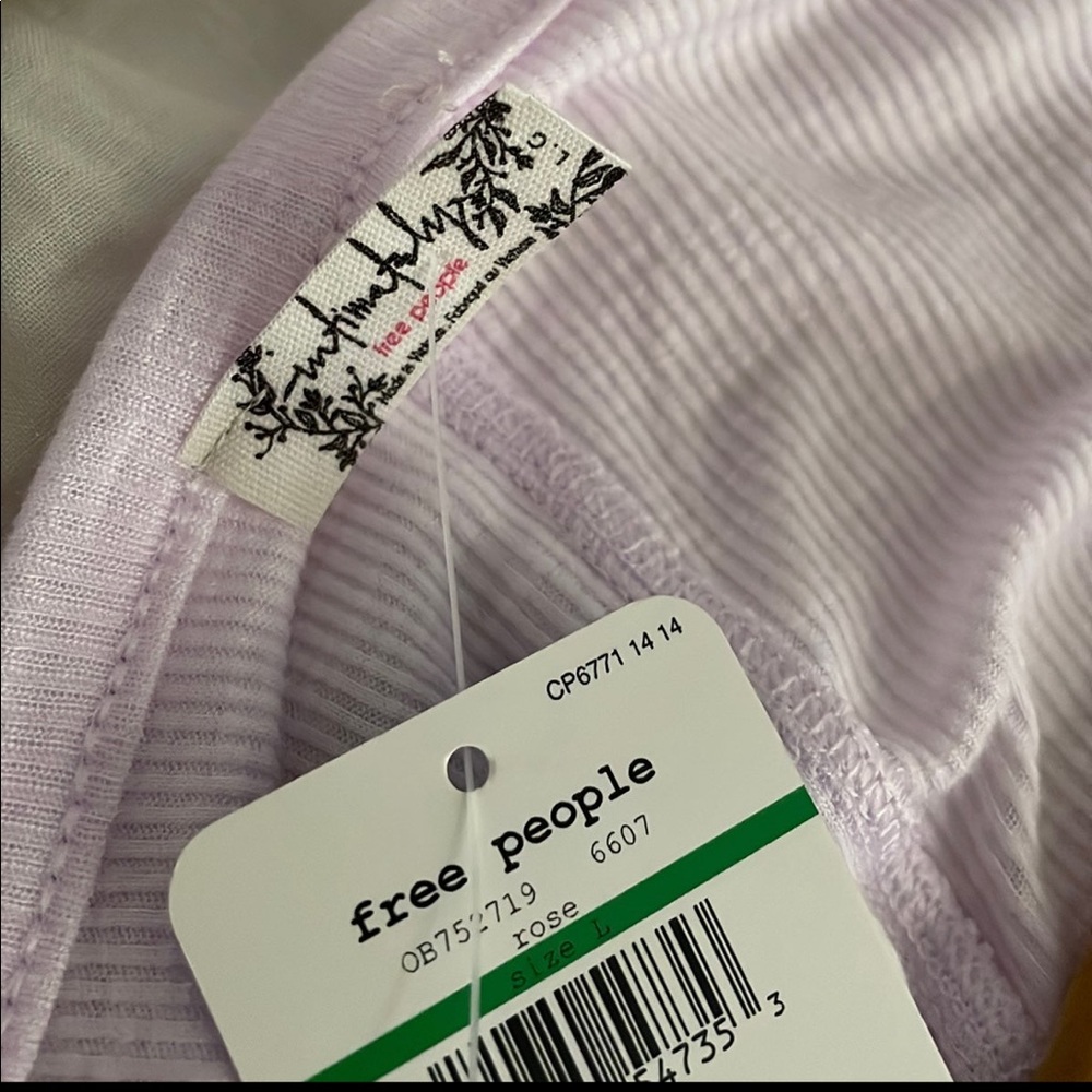 Free People Ribbed V-Neck Top - Picture 3 of 6